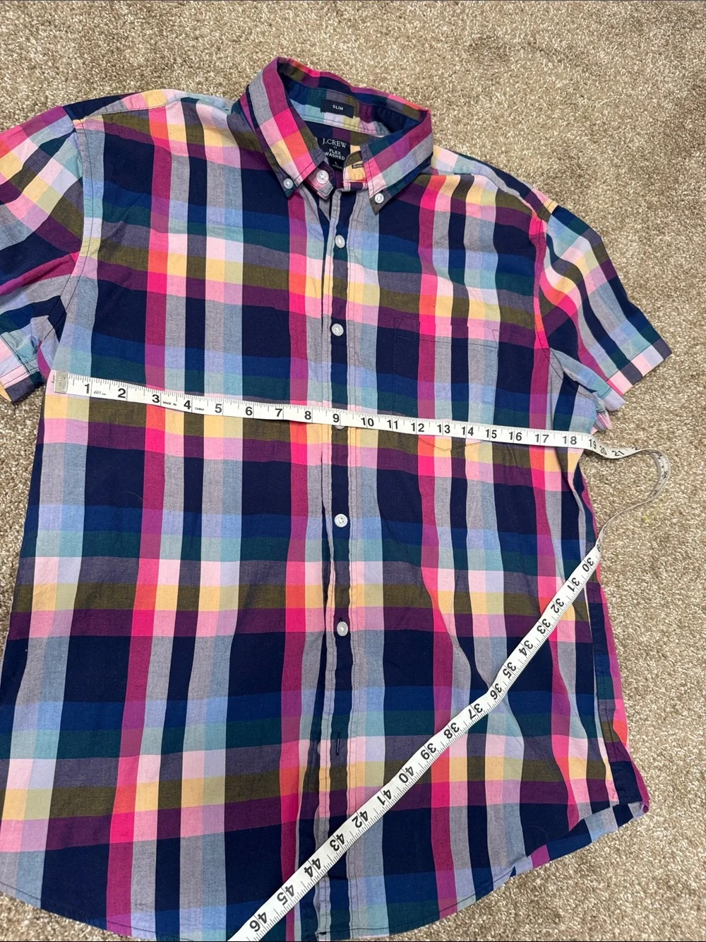 J. Crew colorful plaid